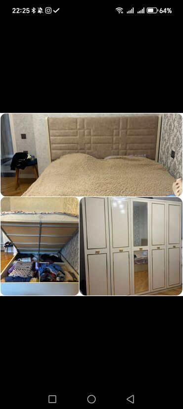 tek neferlik yataq gence: Yataq desdi satilir 500 azn.Deste bazali taxt+matras+genis