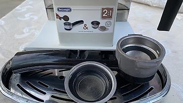 su aparat: De’Longhi espresso/kofe aparatı – 2‑də‑1 portafiltr sistemi ilə. Çox — 2
