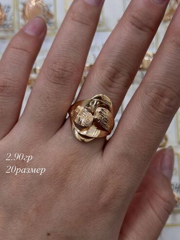 Кольца: Кольцо, Коктейльное, Проба 585, Женские, Без вставки, Новый — 30