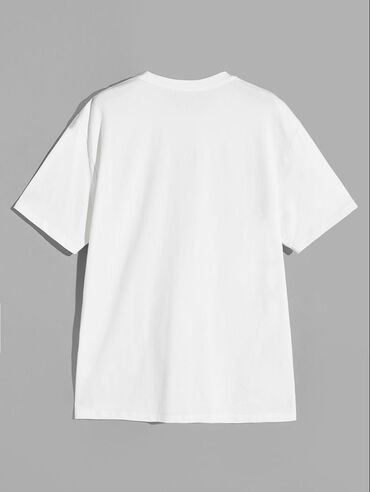 мужские оверсайз футболки: Футболка L (EU 40), XL (EU 42), 2XL (EU 44), цвет - Белый
