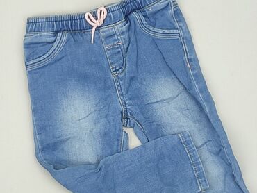 czarne jeansy straight: Denim pants, 12-18 months, condition - Very good