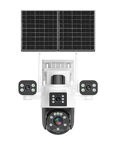360 kamera: Günəş panelli ağıllı təhlükəsizlik kamera sistemi - İki ədəd günəş — 1