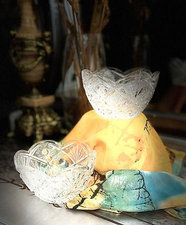 cay: Çay dəsti, rəng - Qara, Xrustal, 6 nəfərlik, Çexiya — 5