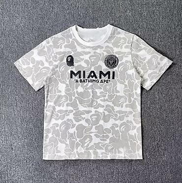бир: Футболки с принтами BAPE (A Bathing Ape) - Модель 1: светлая — 1