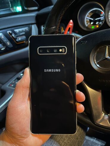 telefon aksesuari: Samsung Galaxy S10 Plus, 128 GB, rəng - Qara, Düyməli, Sensor, Barmaq izi
