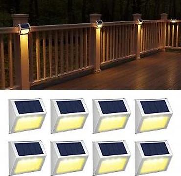 Baštenska rasveta: Solarne LED zidne/stepenišne lampe za eksterijer - Tip: samostalne — 8