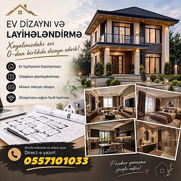 Qiymet 1500 Aznden Baslayir Ev dizaynı və layihəsi hazırlayırıq! lalafo.az -da Qiymet 1500 Aznden Baslayir Ev dizaynı və layihəsi hazırlayırıq!