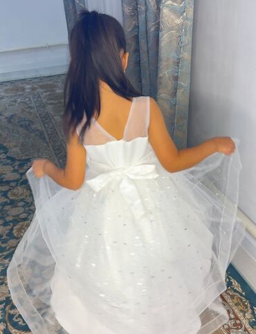 Платья: Детское платье, цвет - Белый, Новый — 14