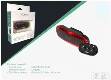 Dodaci za bicikl: *** VELIKA AKCIJA *** #0619 Cosmo Bike - Black Gloss Brake Light and — 4