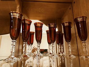 nar 1 saat: Qədəhlər, rəng - Qırmızı, Şüşə, 12 ədədli dəst, 200 ml — 2