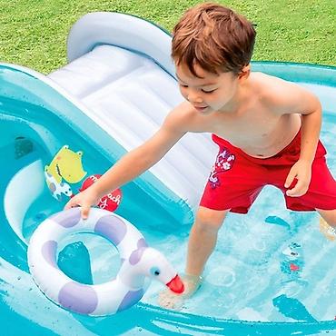 фантан: Игровой центр Intex “Аллигатор” с горкой и фонтаном | ?84 см | 160 л — 8