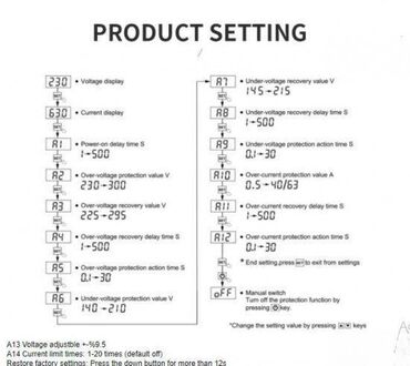 Elektro materijal: Relej za kontrolu napona i struje TOMZN TOVPD1-60-EC ⚡🔌 Opis — 6