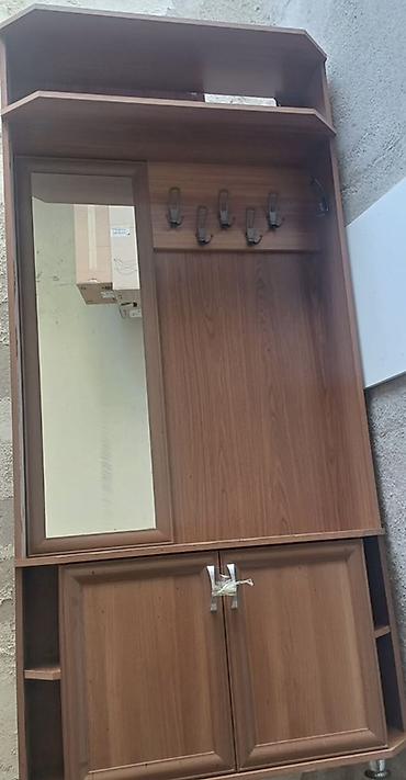 ofis əşyaları: Dəhliz üçün funksional şkaf-komod - Material: ağac teksturalı — 1