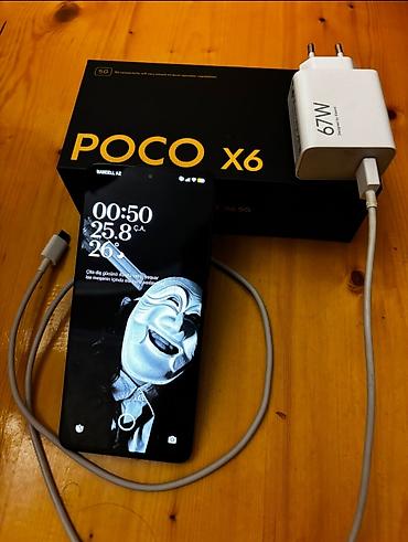 poco 6: Poco X6, 256 GB, rəng - Qara, Sensor — 3