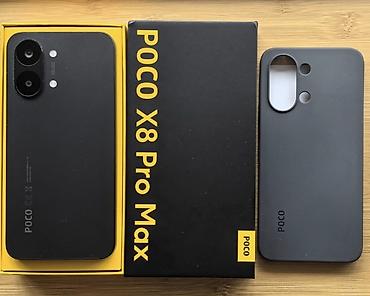 micro cd: Poco X8 Pro Max, Б/у, 512 ГБ, цвет - Черный, 2 SIM — 2