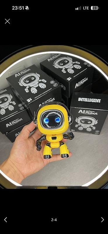 собака робот: Интерактивный робот-игрушка AI Robot (желтый) - Компактный настольный — 2