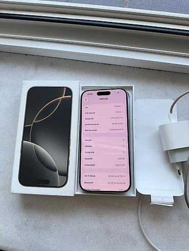iphone başlığ: IPhone 16 Pro, White Titanium, Simsiz şarj — 8