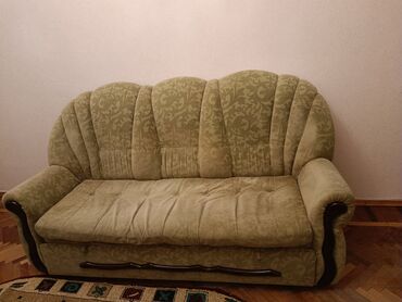 Divan və kreslo dəstləri: İşlənmiş, Divan, 2 kreslo, Bazasız, Açılan