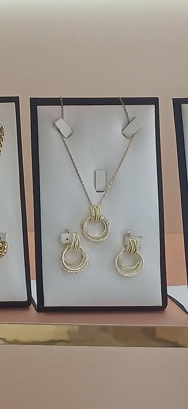 Setovi nakita: Zlatni setovi nakita – elegantne kolekcije - Set 1: Ogrlica sa — 22