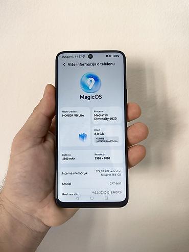 p9 lite cena: Honor 90 lite crni dual sim sim free, sa 8/256 gb memorije. Dobro — 4
