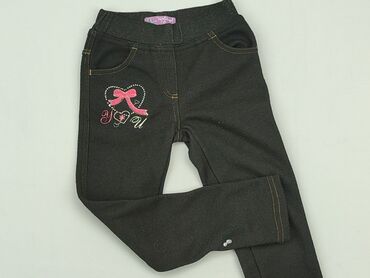 spodnie komunijne czarne: Leggings for kids, 7 years, 116/122, condition - Good