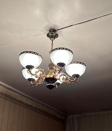 bra divar lampasi: Çılçıraq, 5 lampa, Metal — 1