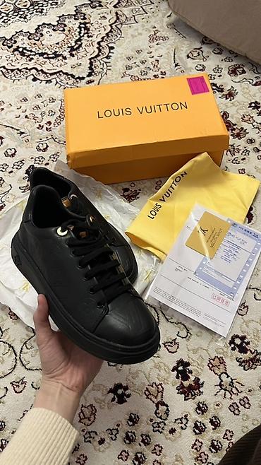 кроссовки луи витон: Кроссовки Louis Vuitton, женские - Модель: низкие кеды из гладкой — 3