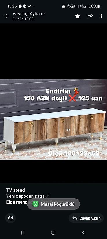 madeyra tv stendler: Siyirməsiz, Polkalı, Zəmanətsiz, Kredit yoxdur — 10