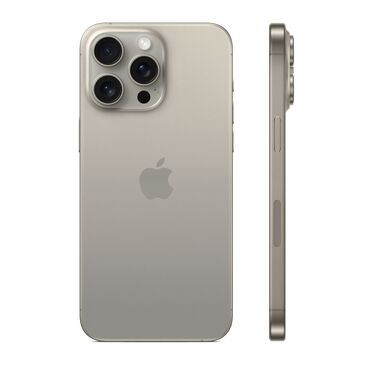 цена кнопочного телефона: IPhone 15 Pro Max, Колдонулган, 256 ГБ, Natural Titanium, Коргоочу айнек, 87 %