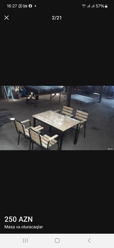 bağ üçün masa: Новый, Прямоугольный стол, 10 стульев, Со стульями, Азербайджан