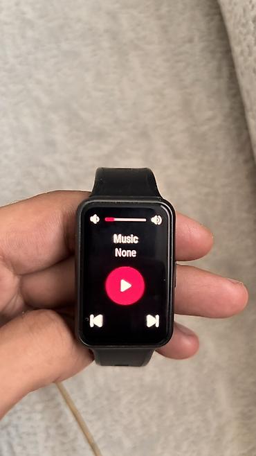 samsung bluetooth qulaqciq qiymeti: İşlənmiş, Smart saat, Huawei, Sensor ekran, rəng - Qara — 3