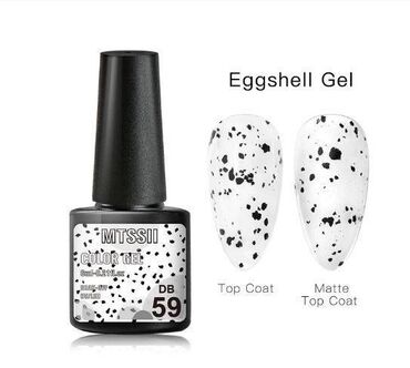 top coat za nokte: Transparent Eggshell Gel za nokte UV LED Proziran. Moze se naneti na