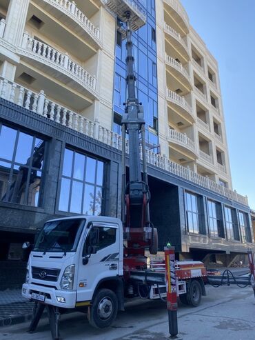 мини бетононасос: Услуги автовышки, высота подъёма от 12м до 30м, люлька