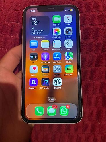 iphone 8 irsad electronics: IPhone 11, 64 GB, Ağ, Simsiz şarj, Face ID — 2