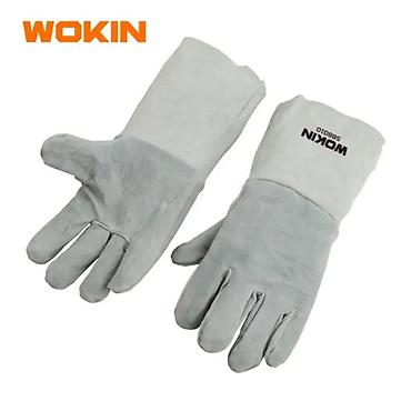 robot əlcək: Wokin Peşəkar Dəri Qaynaq Əlcəyi – WOKIN 451414 Qaynaq, metal emalı — 1