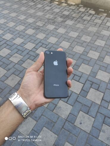 IPhone 8, 64 ГБ, Черный, Отпечаток пальца