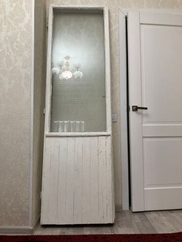 Балконная дверь, Стекло, Б/у, 210 *62, Самовывоз