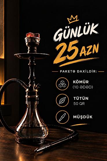 ən ucuz siqaret: Günlük nargilə paketi – 25 AZN Paketə daxildir: - Kömür: 10 ədəd - — 1
