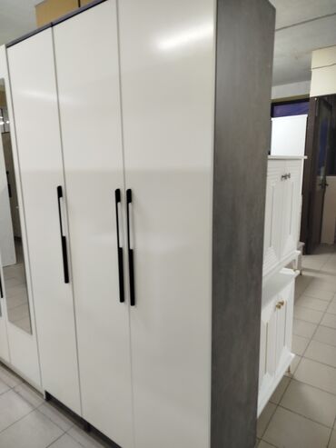 Шкафы для одежды: Шкаф для одежды, Новый, Прямой, ЛДСП — 14