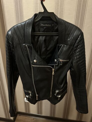 стильные кожаные куртки женские: Кожаная куртка, Косуха, Эко кожа, S (EU 36)