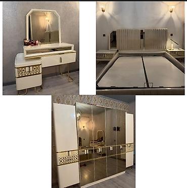 bedroom: İkinəfərlik çarpayı, Dolab, Termo, 2 tumba, İşlənmiş — 1