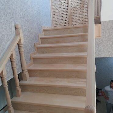 Pilləkən məhəccərləri: Taxta pilləkan sifatişi — 25