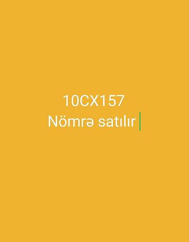dyp nömrə satisi: Satılır: Avtomobil dövlət qeydiyyat nişanları - 10CX157 - 10XB155 — 1