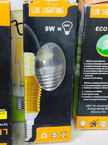 Лампочкалар: LED-лампа LUK LIGHTING 9W - Мощность: 9 Вт (эквивалент ~90 Вт лампы — 1