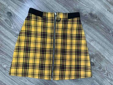 Skirts: M (EU 38), Mini, color - Yellow