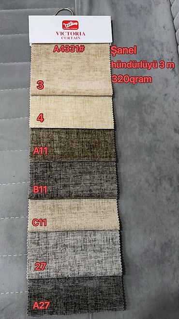 2 el perde alanlar: Victoria Curtain – Şanel pərdə parçası Model: A4331# - Parça tipi — 1