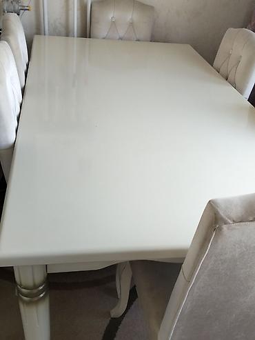 balaca masalar: Qonaq otağı üçün, Yeni, Açılmayan, Dördbucaq masa, 6 stul — 3