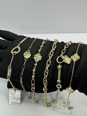 черные часы: Браслет, Проба 585, Женские, Новый — 1