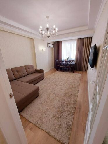 квартиры по суточно мкр: 1 бөлмө, 48 кв. м, Элитка, 6 кабат