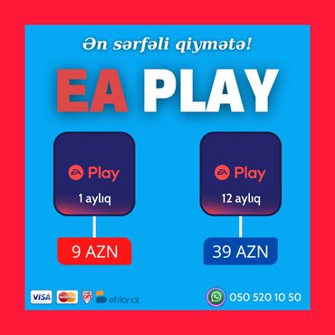 Oyun diskləri və kartricləri: ⭕ EA Play!